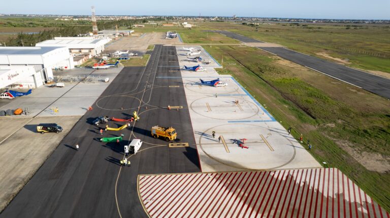 Simulado de Acidentes Aeronáuticos no Heliporto Farol de São Tomé
